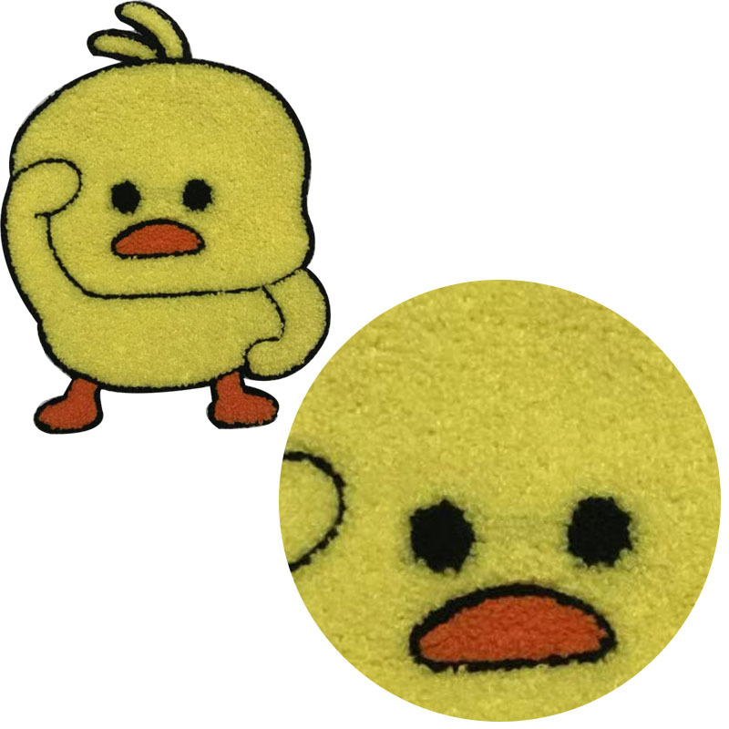 抖音同款小黄鸭布贴 毛巾绣刺绣布贴 衣服diy动物补丁贴 服装辅料