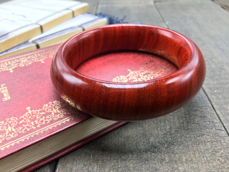 赞比亚小叶紫檀血檀老料木手镯手环男女镯子饰品手工