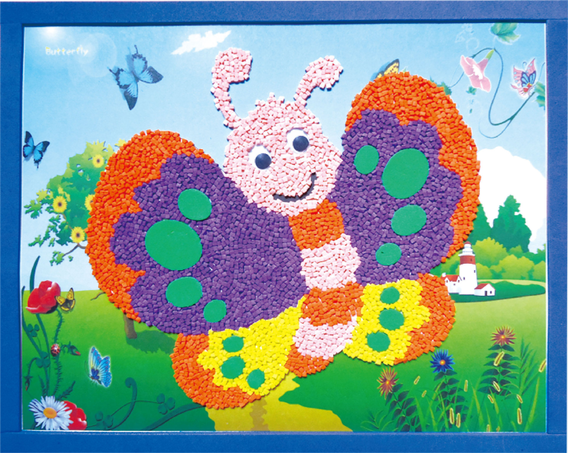 18款儿童泡沫粒子贴画幼儿园男女孩手工制作diy益智玩具礼物赠品