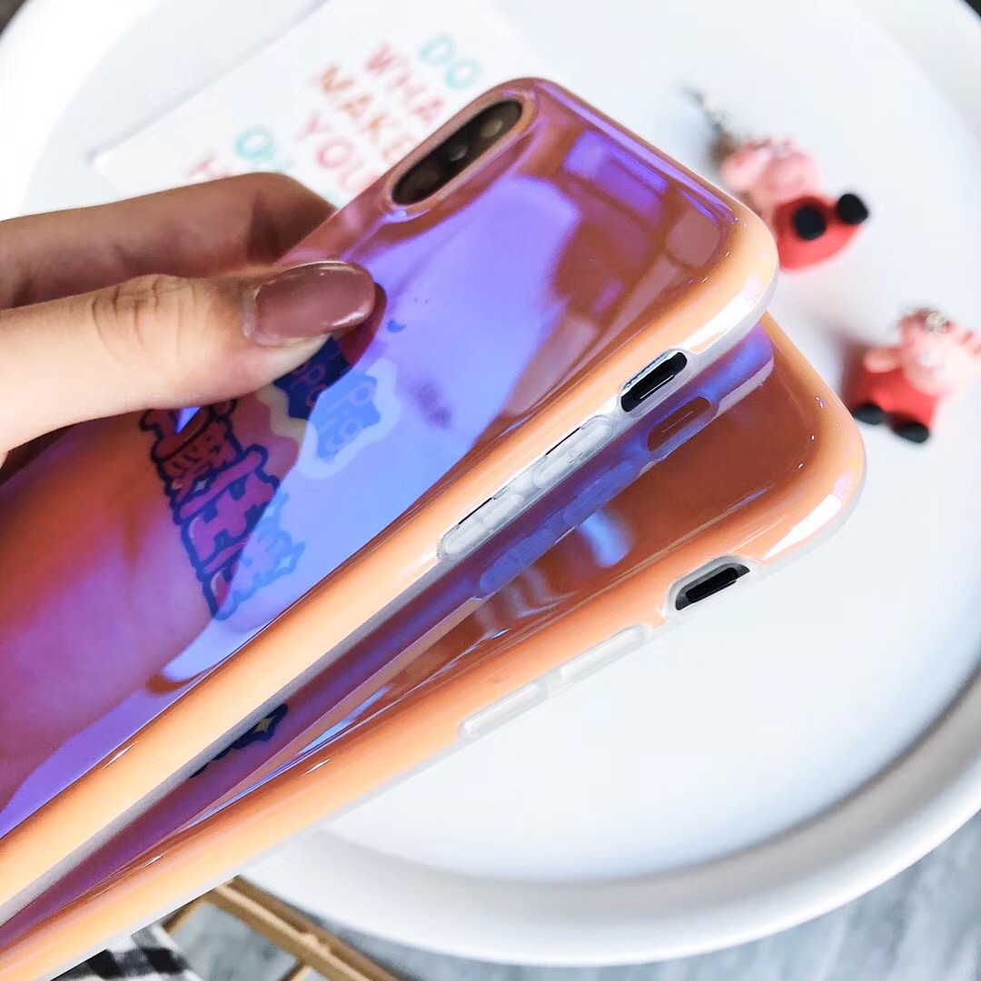 苹果蓝光imd软壳有颜任性i8plus手机壳 卡通自修复蓝光手机壳定制