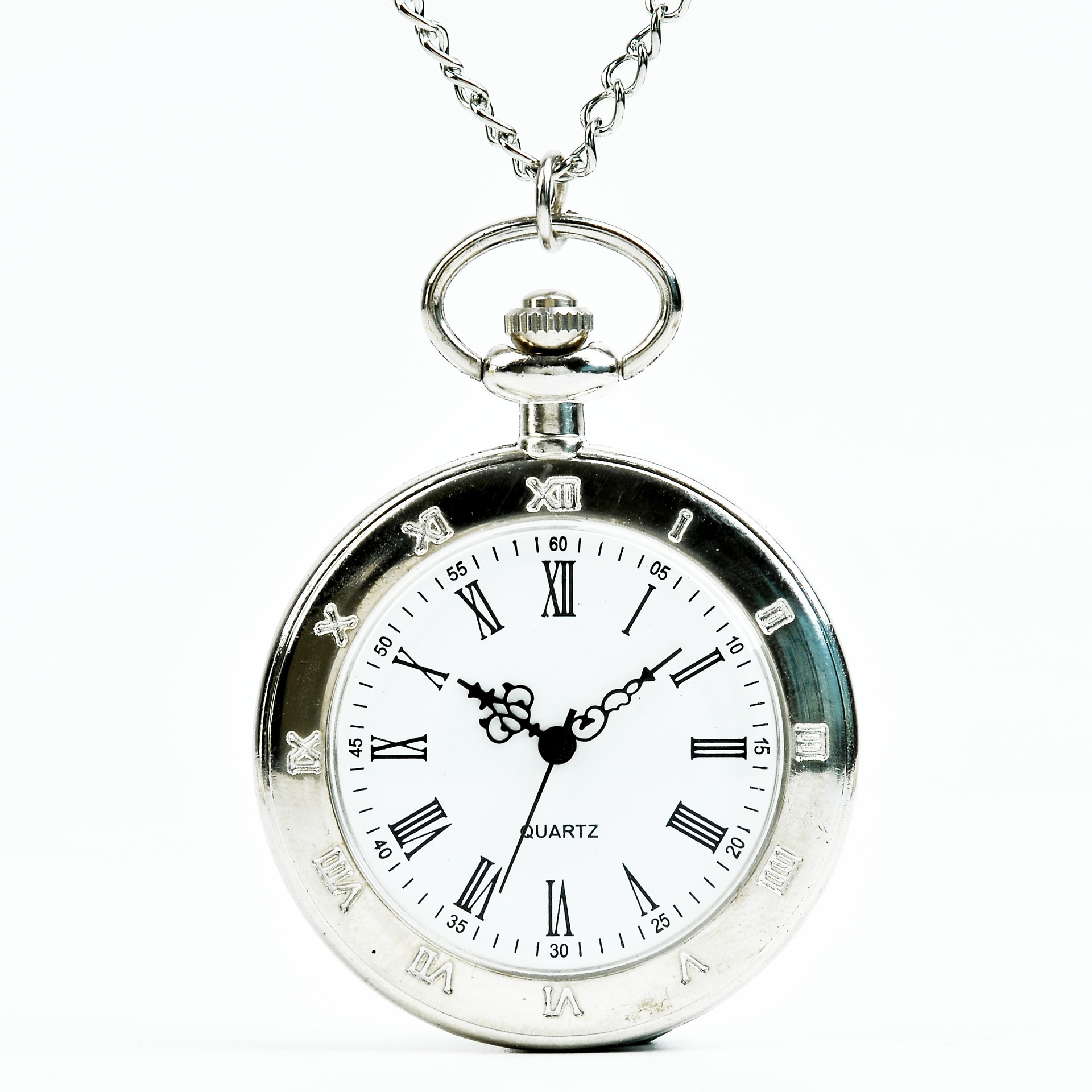 大号罗马单壳怀表 石英表复古罗马怀表 刻度罗马怀表厂家批发8861