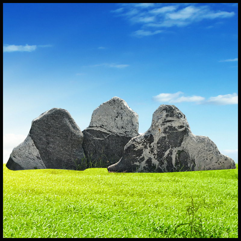 景区庭院景观石自然石风景石摆件 石雕泰山石片石雪浪石组装片石