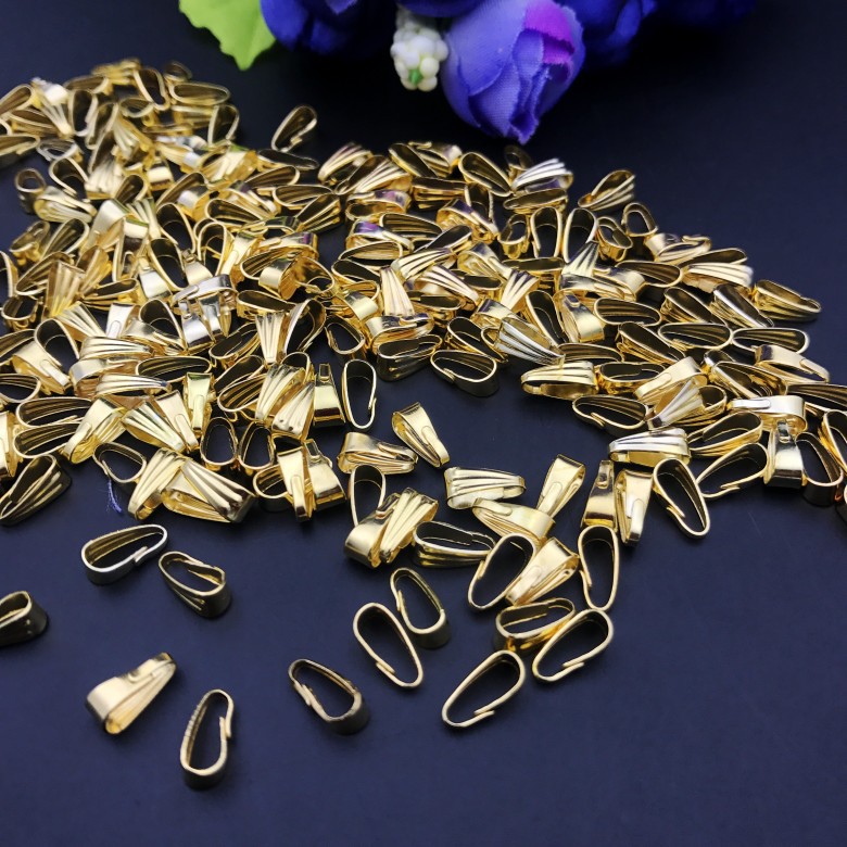 diy手工配件金色瓜子扣大袋装批发小号瓜子扣 吊坠扣头镀金瓜子扣