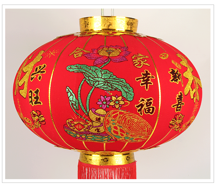 灯笼植绒中式宫灯春节过年喜庆节日大红灯笼户外广告灯笼定制批发