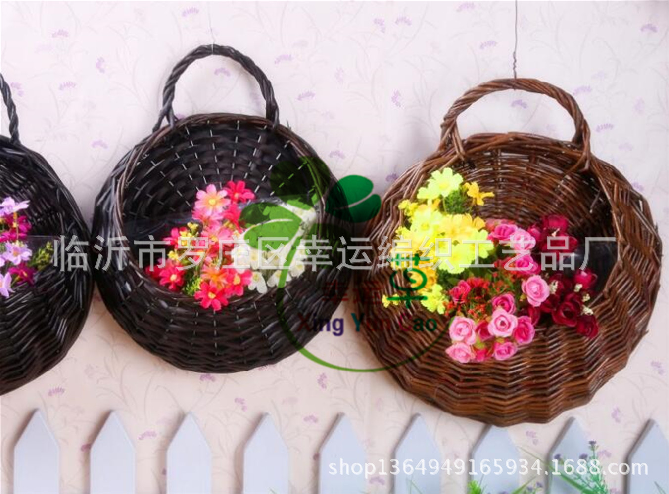 Best Seller in Europe and America Popular Natural Wicker Woven Wicker Braided Ornament Wicker Plant Planting Flower Basket Succulent Flower Pot