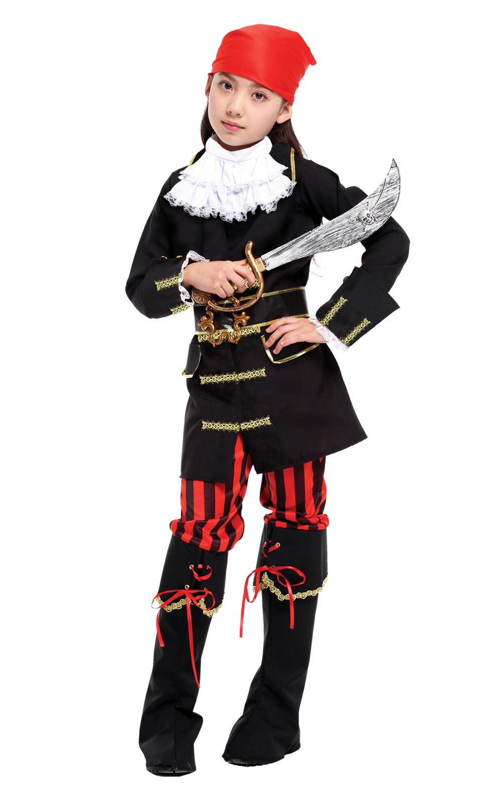 万圣节儿童服装 女童化妆舞会海盗表演服 g-0233海盗服 公主裙