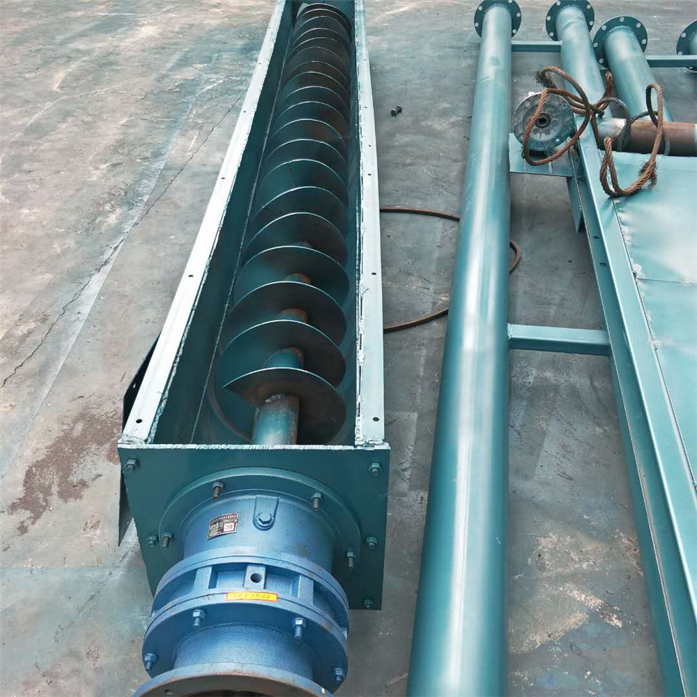 自动管式螺旋绞龙输送机木屑小型螺旋提升机圆管式绞龙提料机