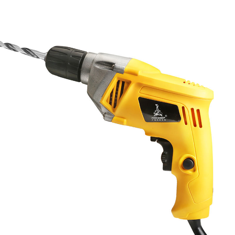 厂价批发五羊工具手提电钻手电钻 飞机型家用多功能电钻插电电钻