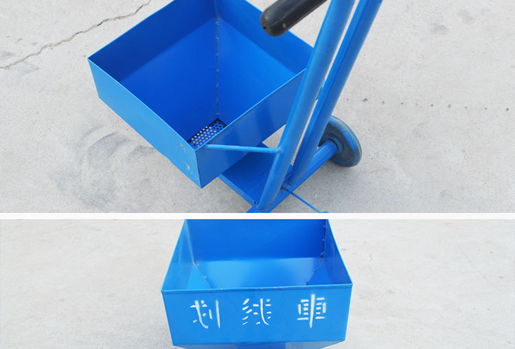 划线车石灰白灰灰粉画线车足球场地田径跑道操场划线器石灰划线车