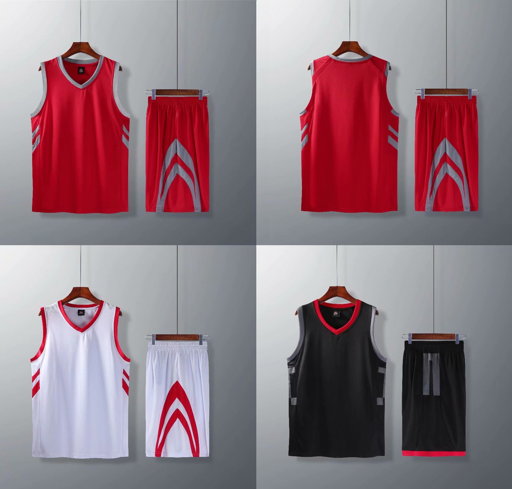 批发18-19新款火箭队nba篮球服套装运动服个性定制比赛球衣训练服