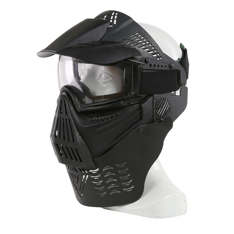 真人cs彩弹games运动野战全脸防护airsoft面罩pc镜片版