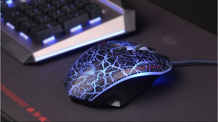 原装达尔优lm125牧马人有声版 绝地求生lol电竞游戏炫彩发光鼠标