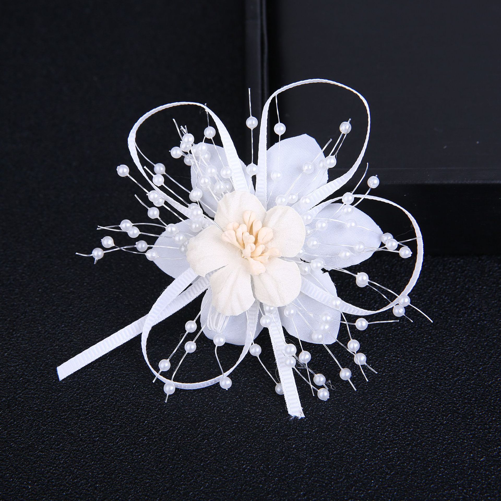 新娘女童礼服头饰 森系仙美头花发夹结婚婚纱礼服敬酒服对夹发饰