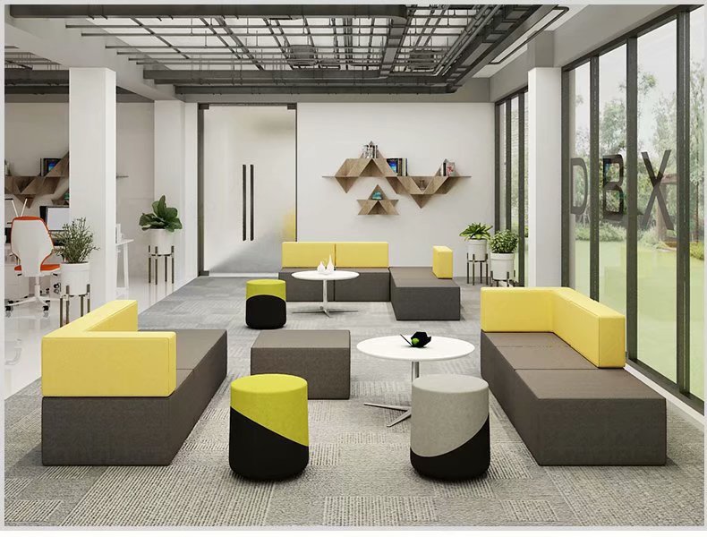 办公大厅沙发洽谈区沙发会客区沙发座谈区沙发会议室沙发