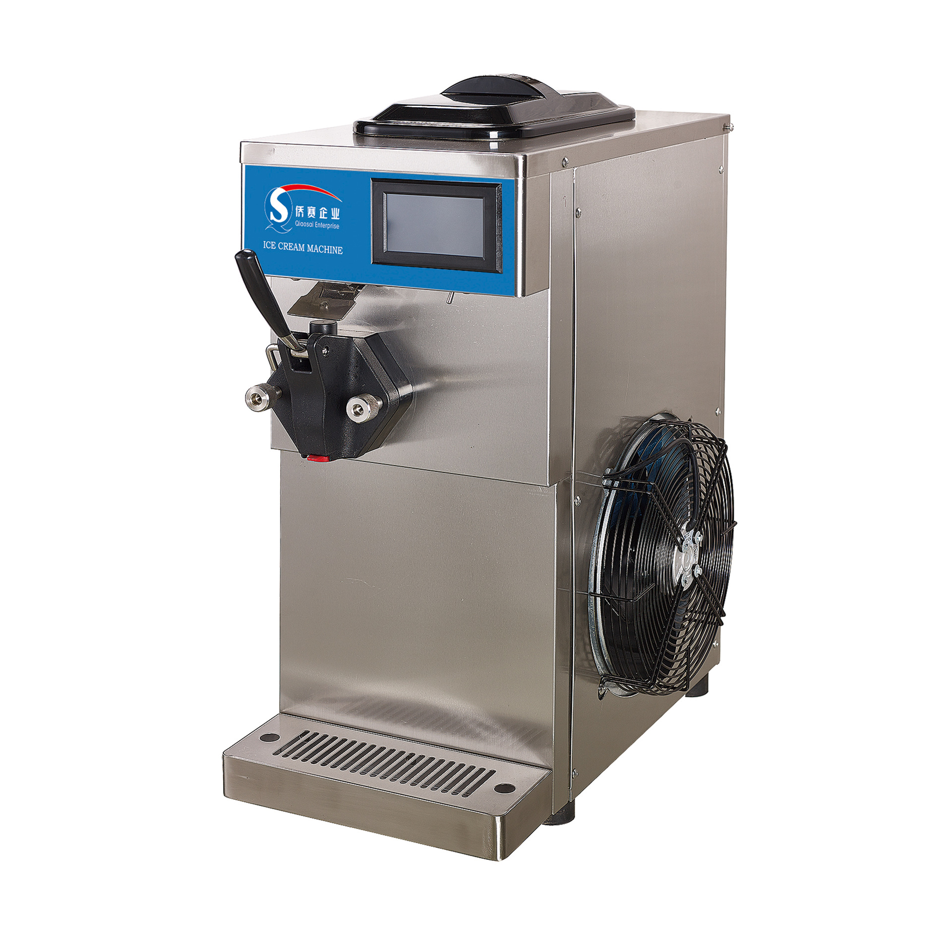 厂家直销侨赛制冷冰淇淋机高端带泵台式软冰淇淋机淋甜筒机