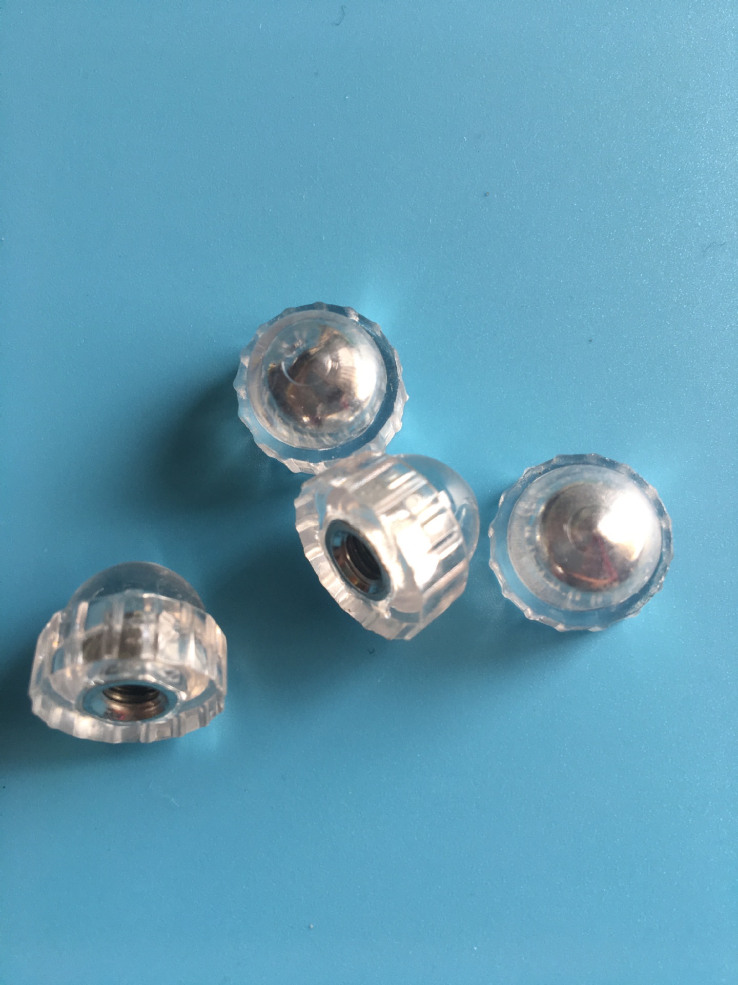 厂家批发手拧螺母塑料盖形螺帽防松胶头透明螺母盖