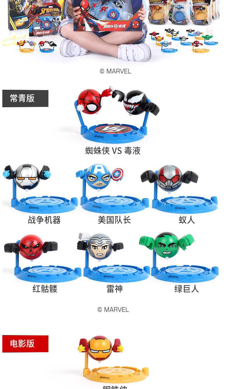 爱动小钻风4漫威英雄复仇者联盟陀螺豪华盘弹爆擂台多人对战斗盘