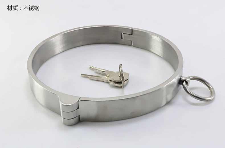 加厚不锈钢项圈脖套劲项激情工具溜奴成人游戏激情用品男女自慰用