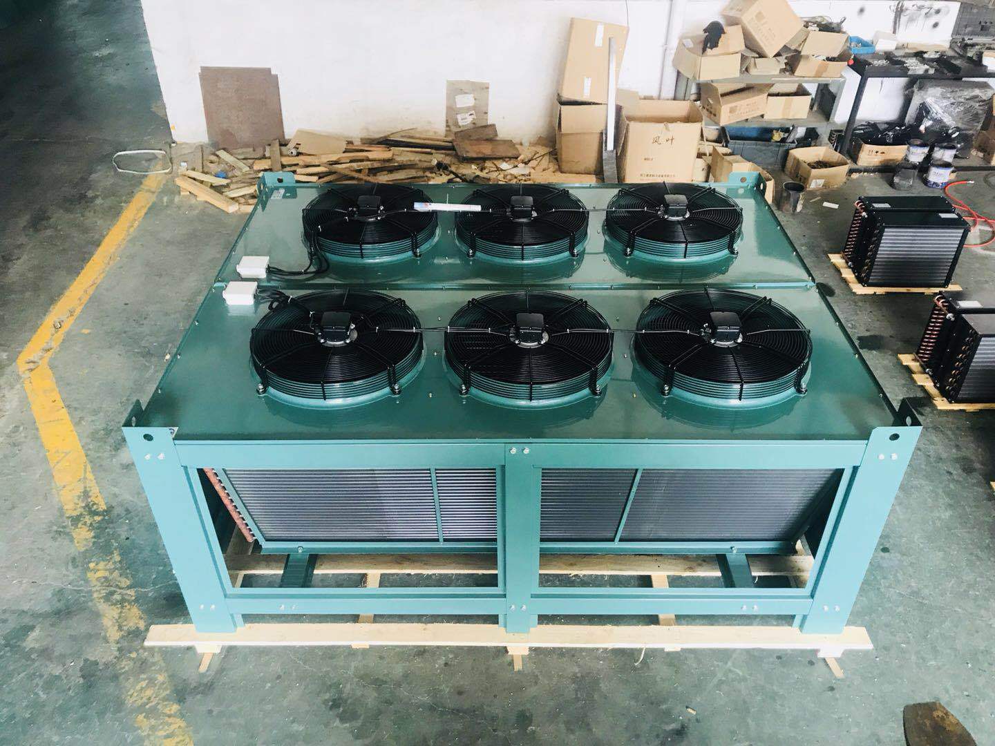 冷凝器 v型顶出风列管式冷凝器 高效率制冷换热冷凝器
