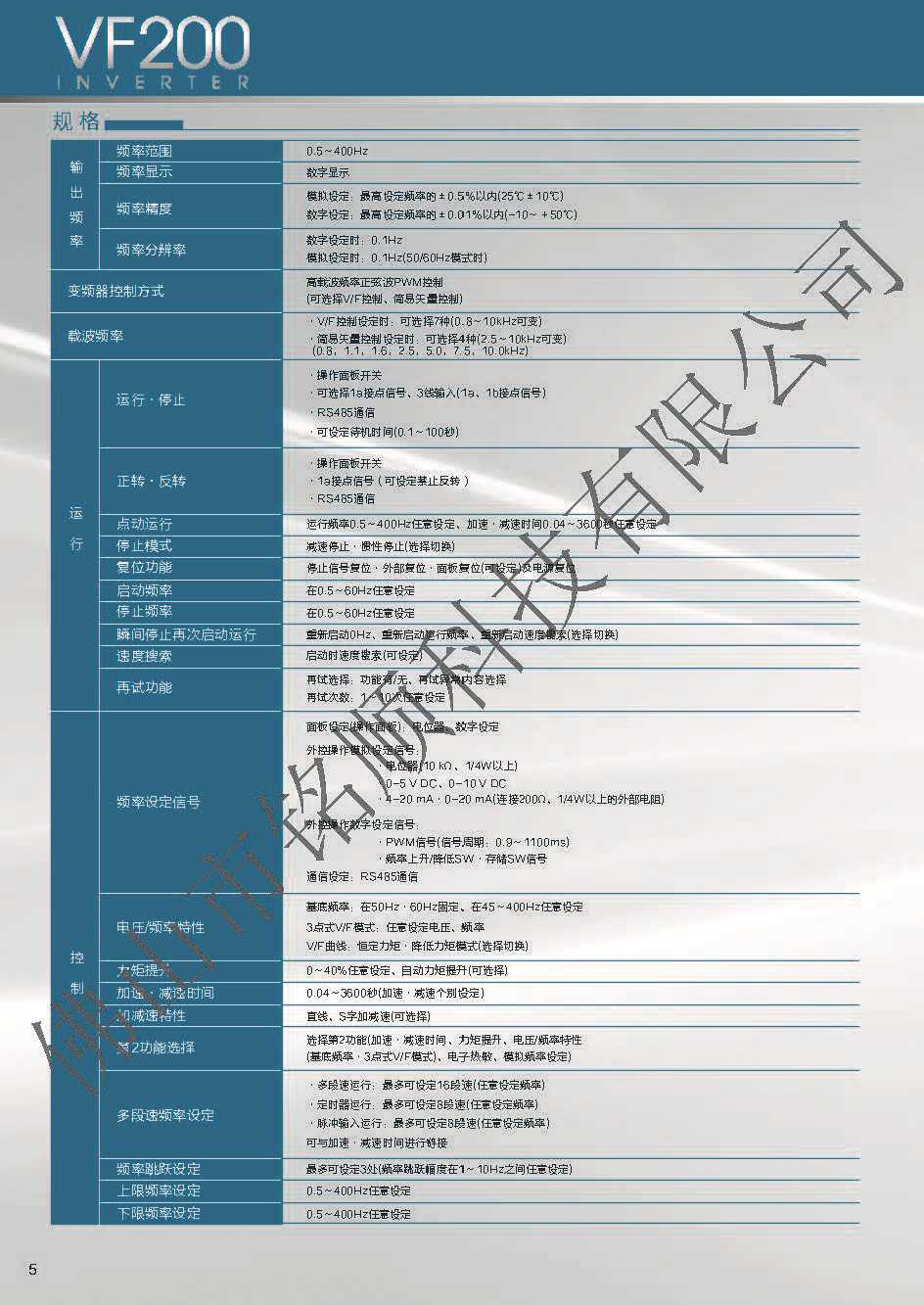 供应原装正品 vf200系列 松下变频器 avf200-0022 单相200v输入型