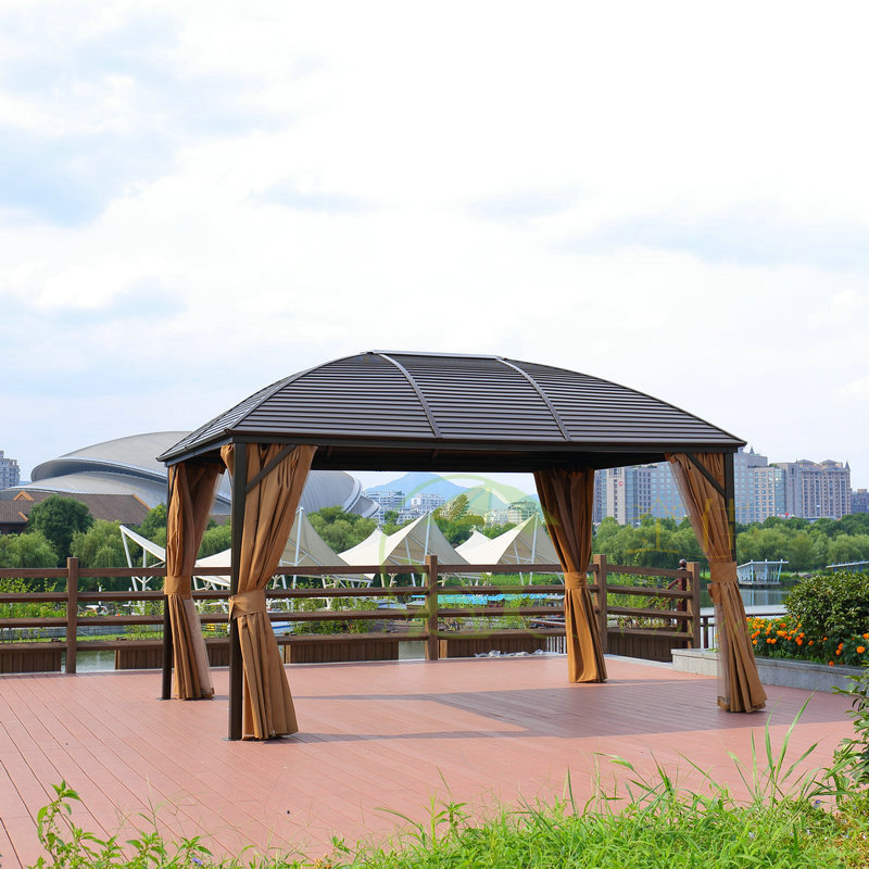 镀锌屋顶凉亭户外凉亭结实耐用酒店公园景观亭保用十年