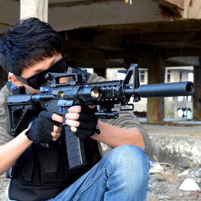 锦明8代m4a1 下供弹电动连发m4水弹枪 真人cs成人改装玩具水蛋抢