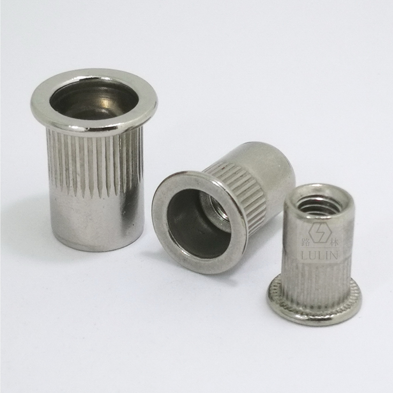 1 平头竖纹拉铆螺母 铆接螺帽 拉帽 m4m5m6m8