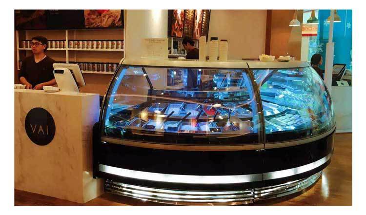 easybest冰淇淋柜意大利科博圆弧冰淇淋展示柜alba45球面冷冻柜