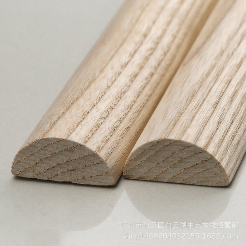 实力厂家半圆线实木线条背景墙装饰线画镜框线橱柜衣柜压边指甲线