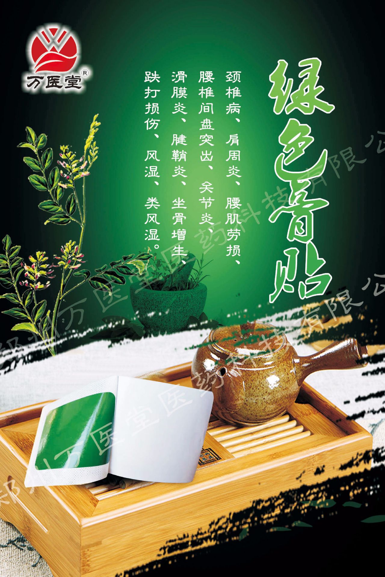 揭阳绿色膏药贴oem/odm贴牌代加工
