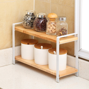 厨房实木调味架浴室收纳架层架置物架调料瓶架转角架三角架包邮