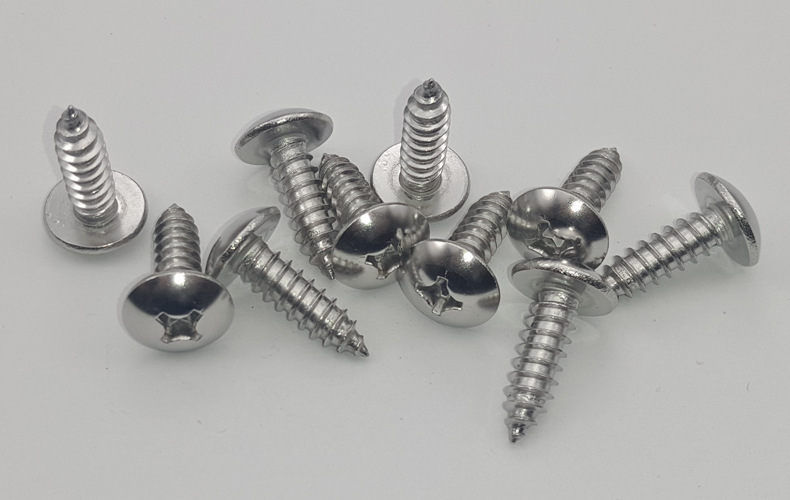 st3.5不锈钢304大扁头自攻螺丝jisb1122十字槽蘑菇头自功木螺丝钉