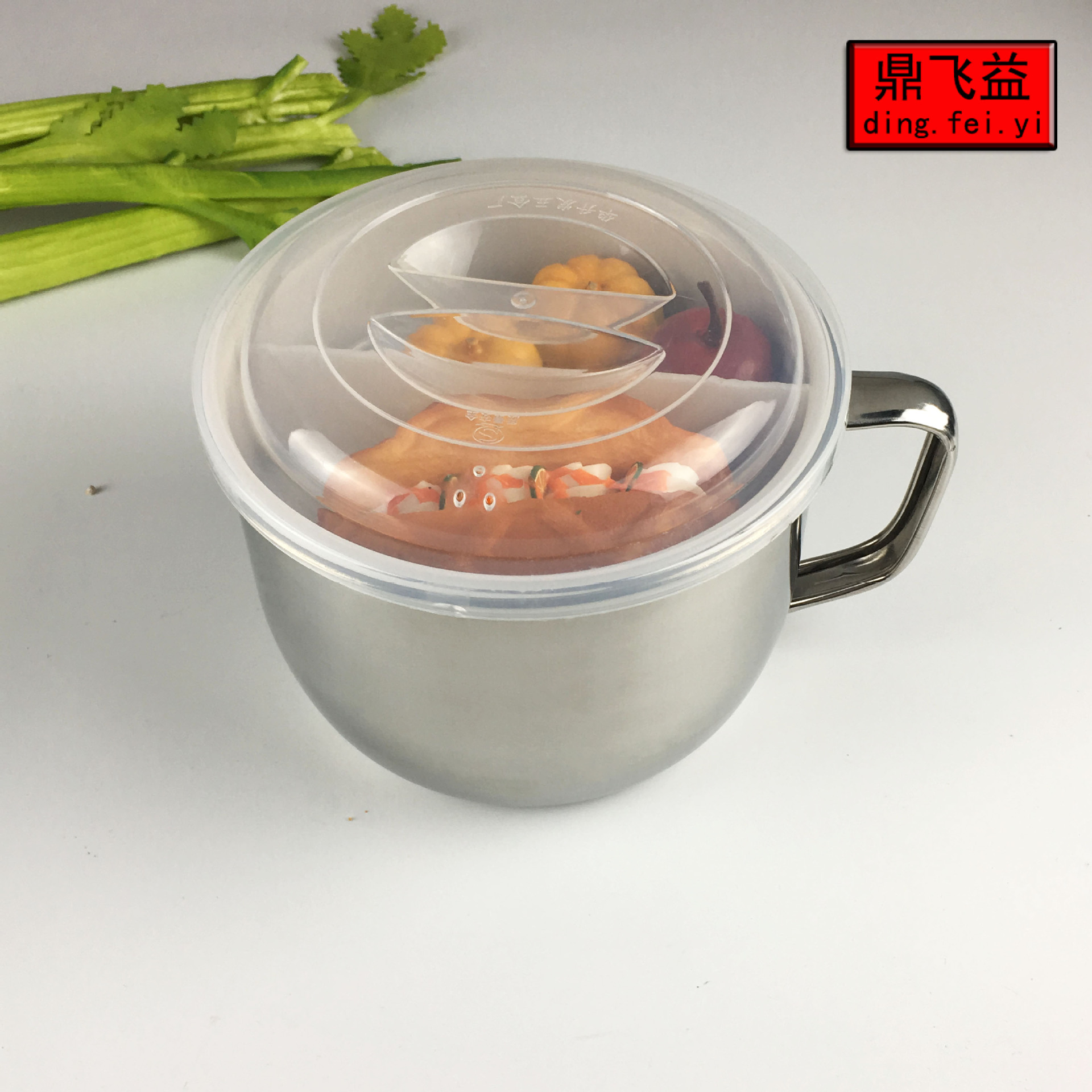 批发无磁不锈钢快餐杯 学生餐杯泡面碗杯带盖午餐盒杯日式便当盒