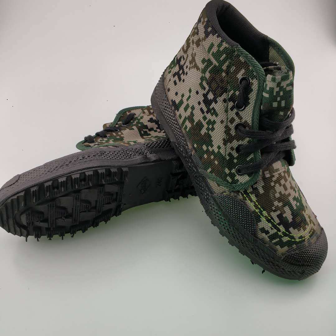 迷彩解放鞋男07作训鞋军训鞋工地耐磨帆布胶鞋劳保鞋工作鞋迷彩鞋