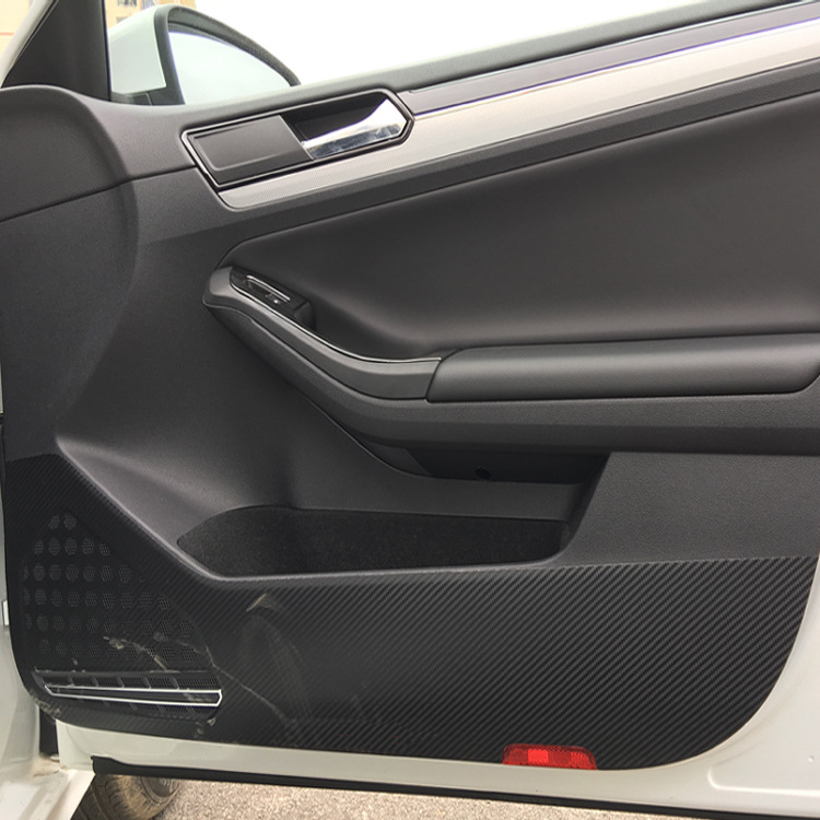 15-17大众速腾车门防踢贴纸速腾改装碳纤纸保护膜汽车门板防踢膜