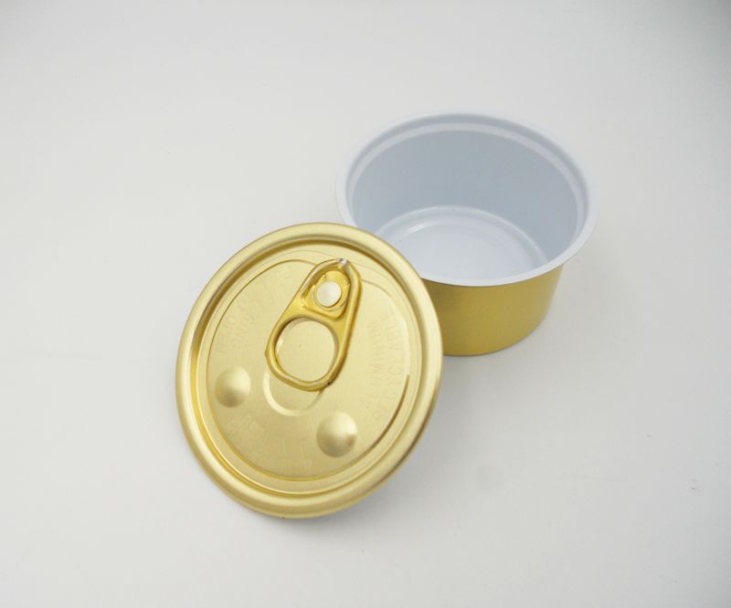 内塞香氛专用铝罐头 圆形香膏罐 金色全开两片罐 85g容量铝拉伸罐