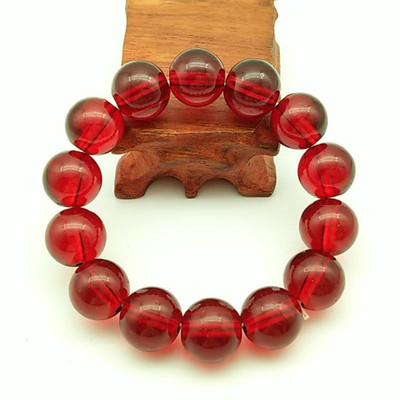 14mm仿石榴石手链女士单圈玻璃串珠批发时尚活动促销礼品厂家直销