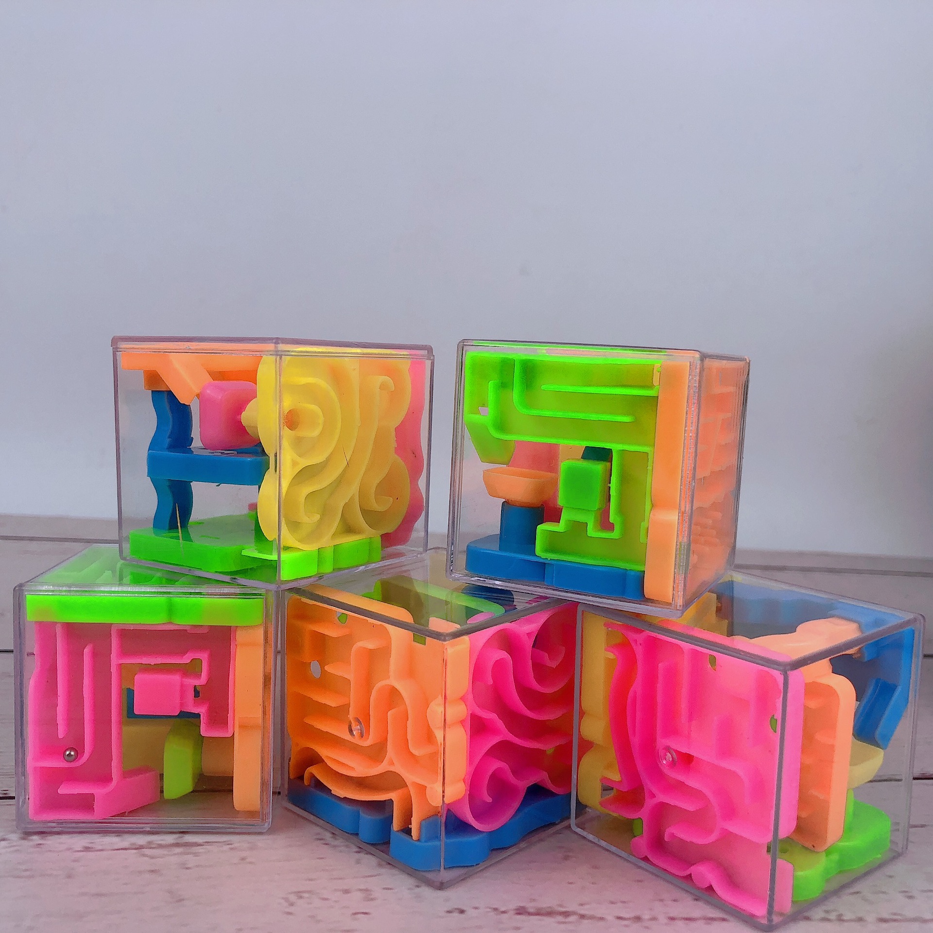 厂家直销实色3d立体迷宫球4.5cm走珠迷宫玩具儿童益智早教玩具