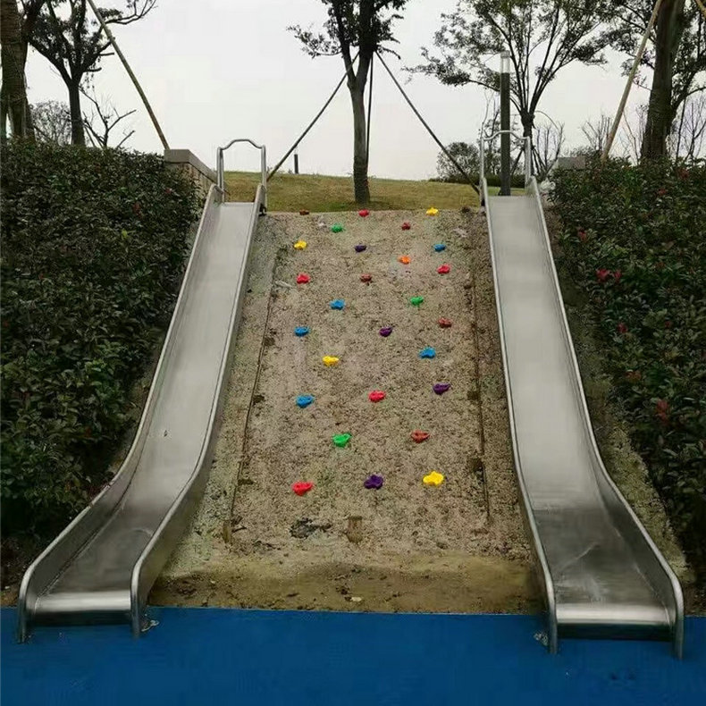 厂家供应户外景区不锈钢滑梯儿童乐园不锈钢滑梯农场不锈钢滑梯