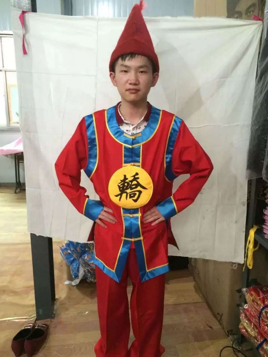 戏剧抬花轿舞台影视表演小品服装 中式婚礼迎亲轿夫抬轿服装轿坎