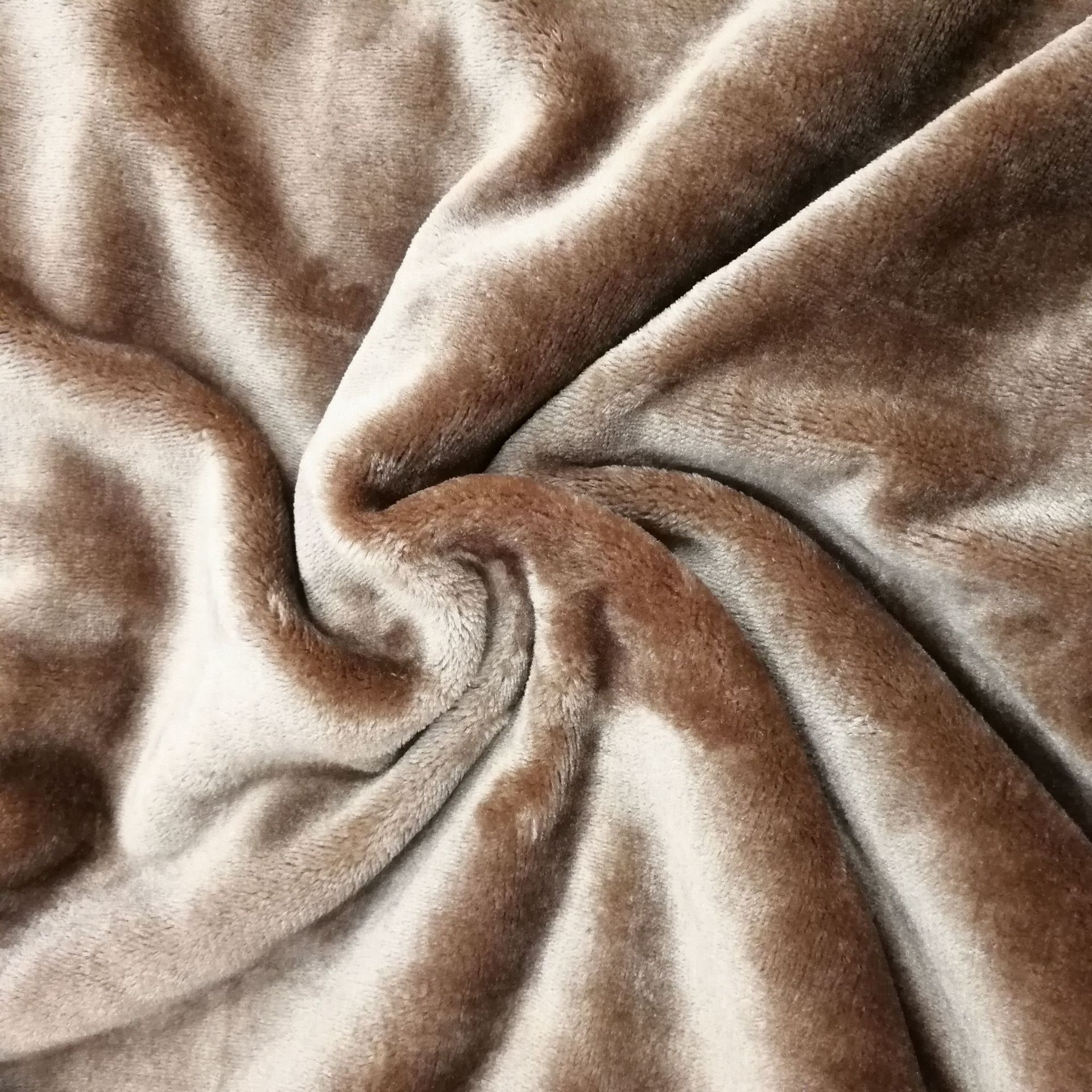 双面法兰绒素色睡衣法 兰绒印花面料玩具抱毯布料 现货热销