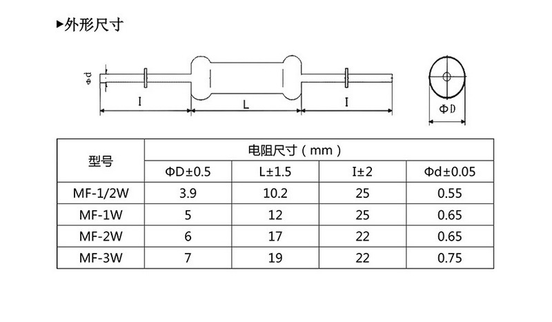 碳膜电阻 2w 750k 750千欧 精度5% 插件金属膜 氧化膜 色环电阻