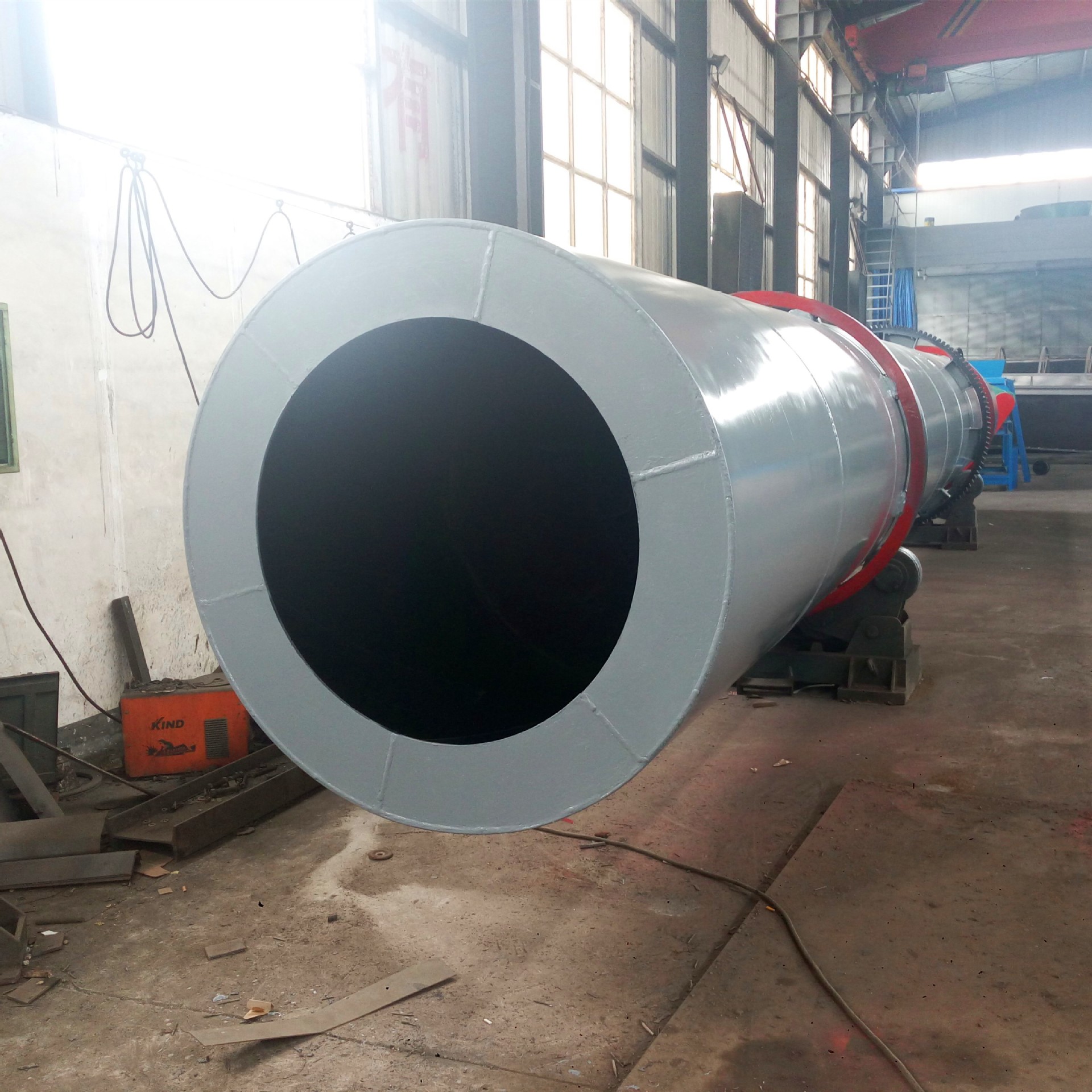 供应有机肥锯末烘干机耐高温钢板鸡粪猪粪滚筒烘干机生产线