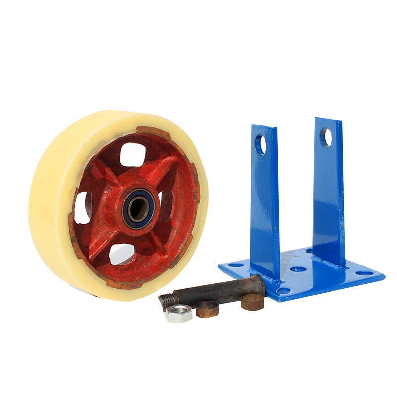 尼龙轮-橡胶单轮--聚脂单轮超重双排万向轮-用于大型设备-机械厂