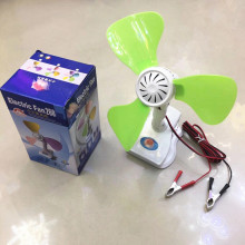 Solar Fan 12v夹扇蓄电池扇 家用夜市无电停电紧急电瓶供电 快餐