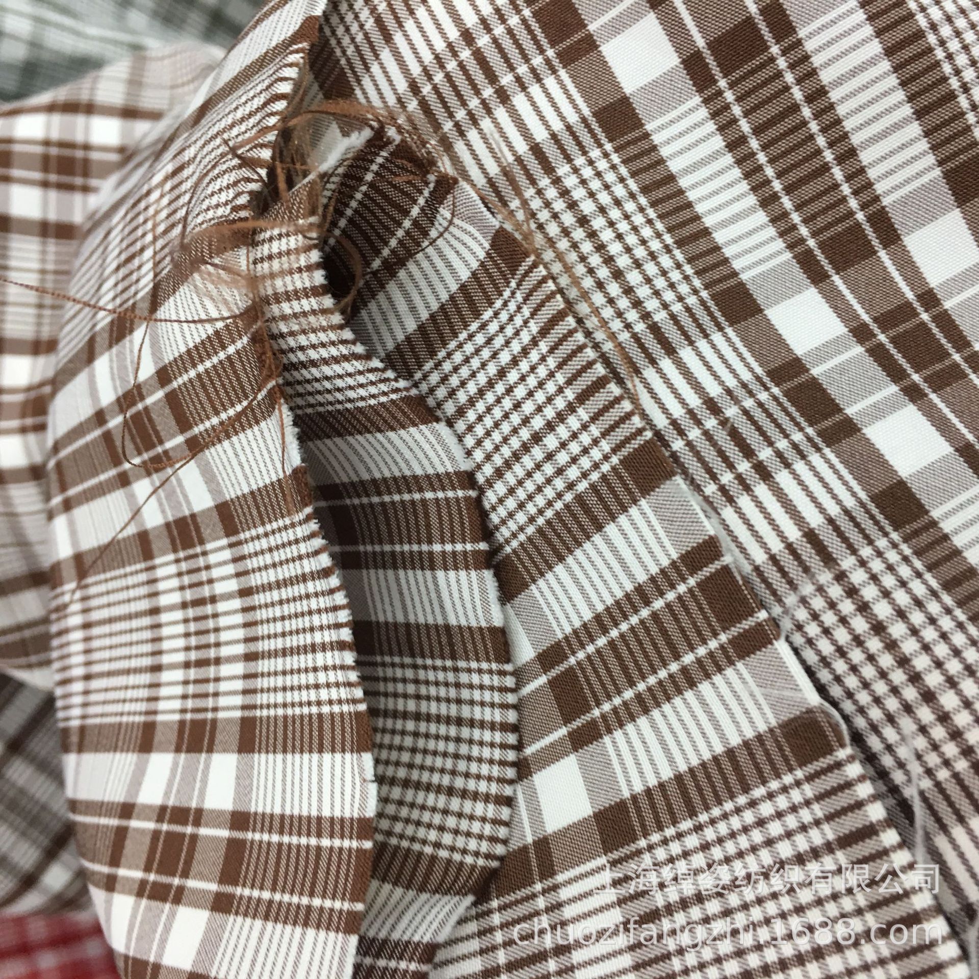 大格子面料裙子布格子布格子面料衬衫布时装面料