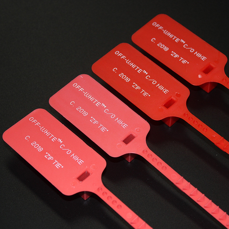 防调包标签防盗扣毒扣off防拆扣鞋子定制虎扑球一次性防调包扣