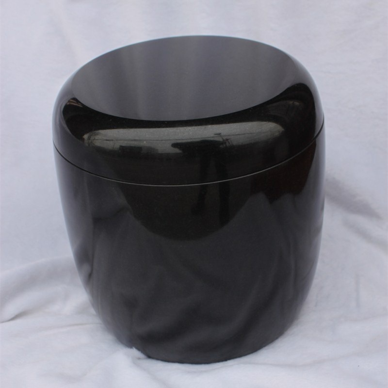 黑玉石花岗岩骨灰桶骨灰罐骨灰瓮殡葬工艺品佛教用品骨灰盒寿盒