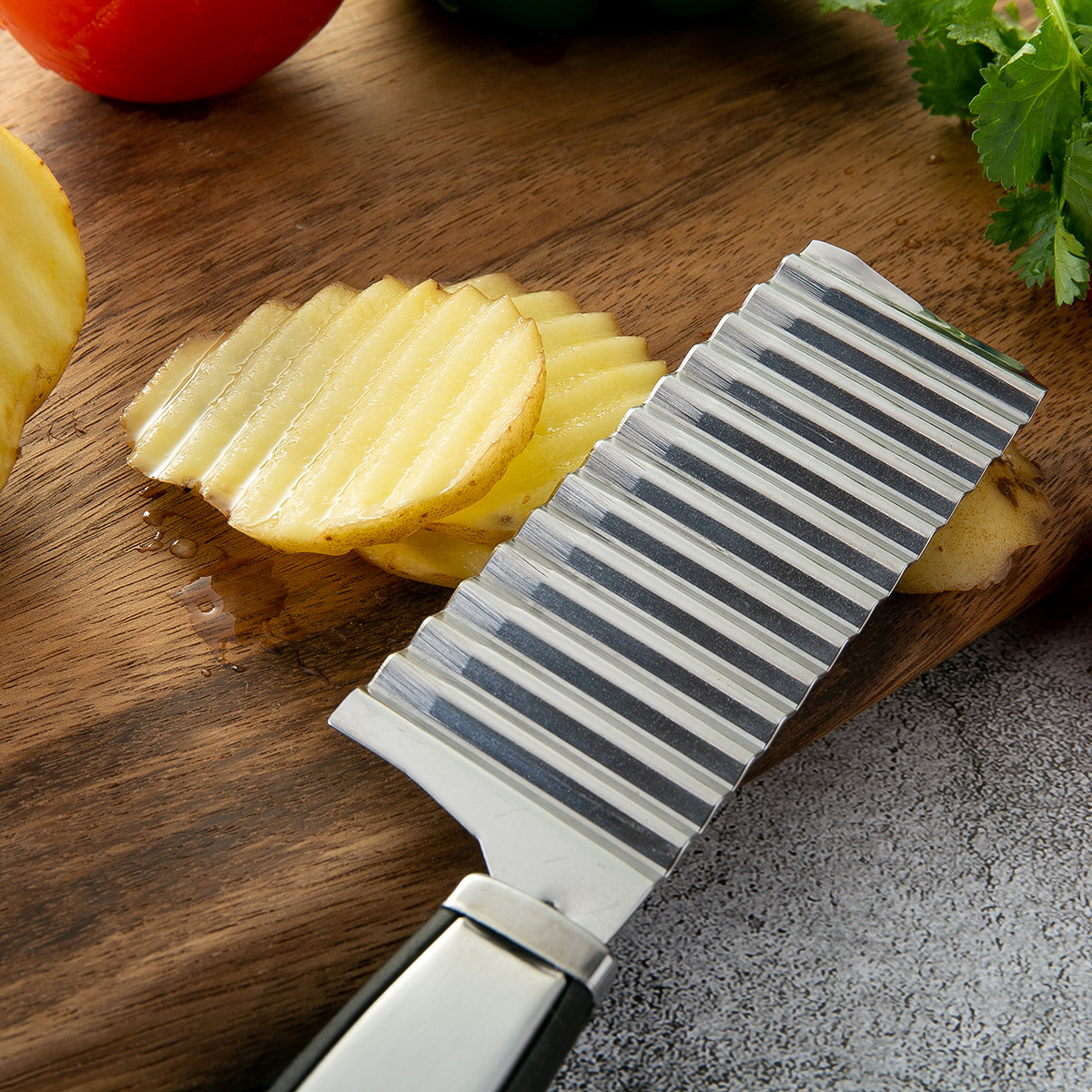 切土豆波浪刀狼牙土豆刀切条器薯条刀波纹刀切花土豆条洋芋花切片