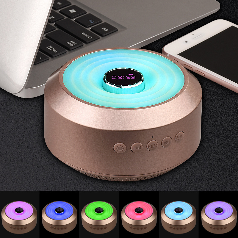 新款专利s01新款炫彩时钟蓝牙音箱户外个性时尚百搭时钟蓝牙音响